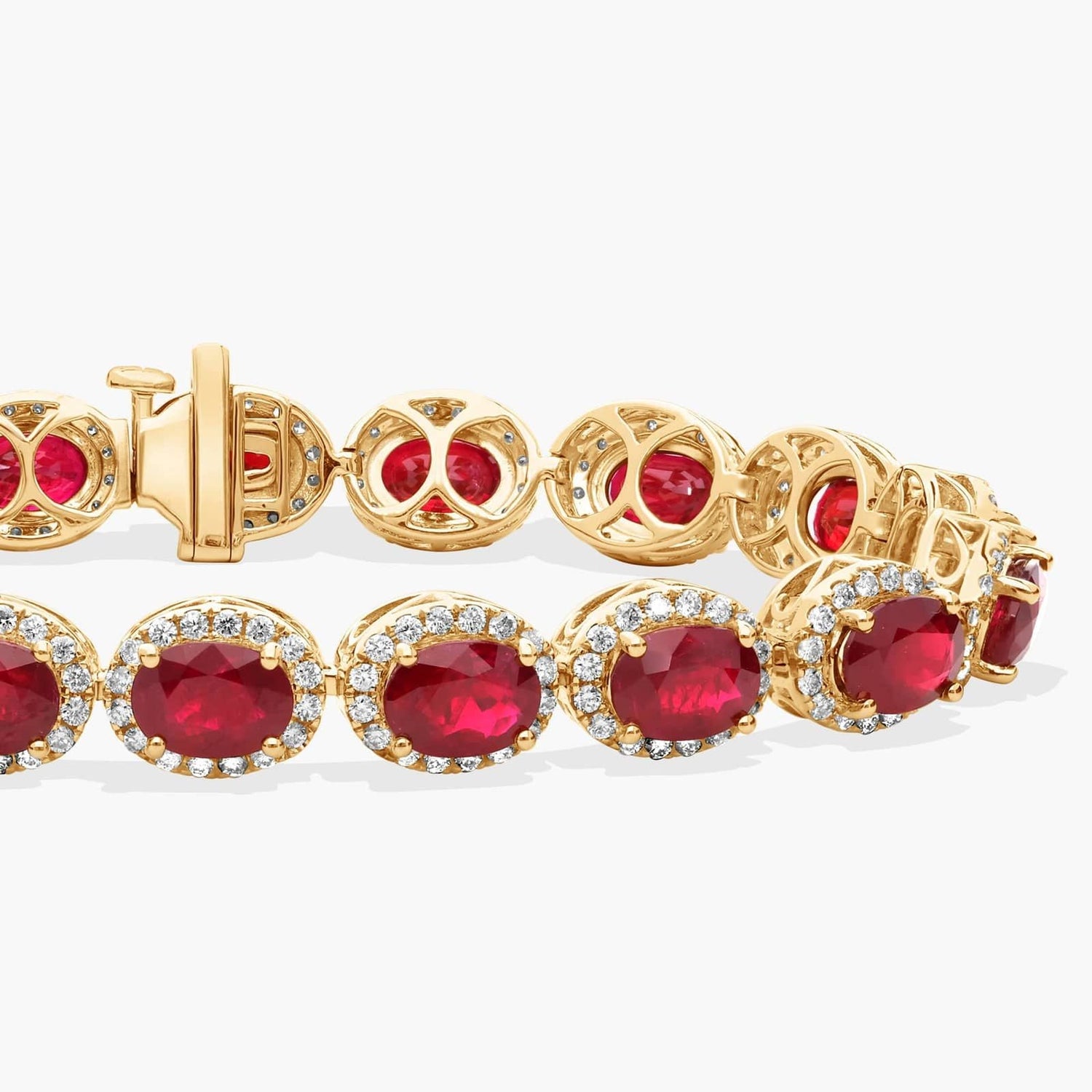Carave Paris Ruby Halo Tennis Bracelet