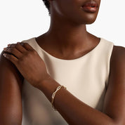 Paperclip Chain Bracelet in Polished Yellow Gold