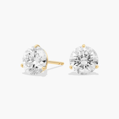 Carave Paris Grand Round Solitaire Stud Earrings