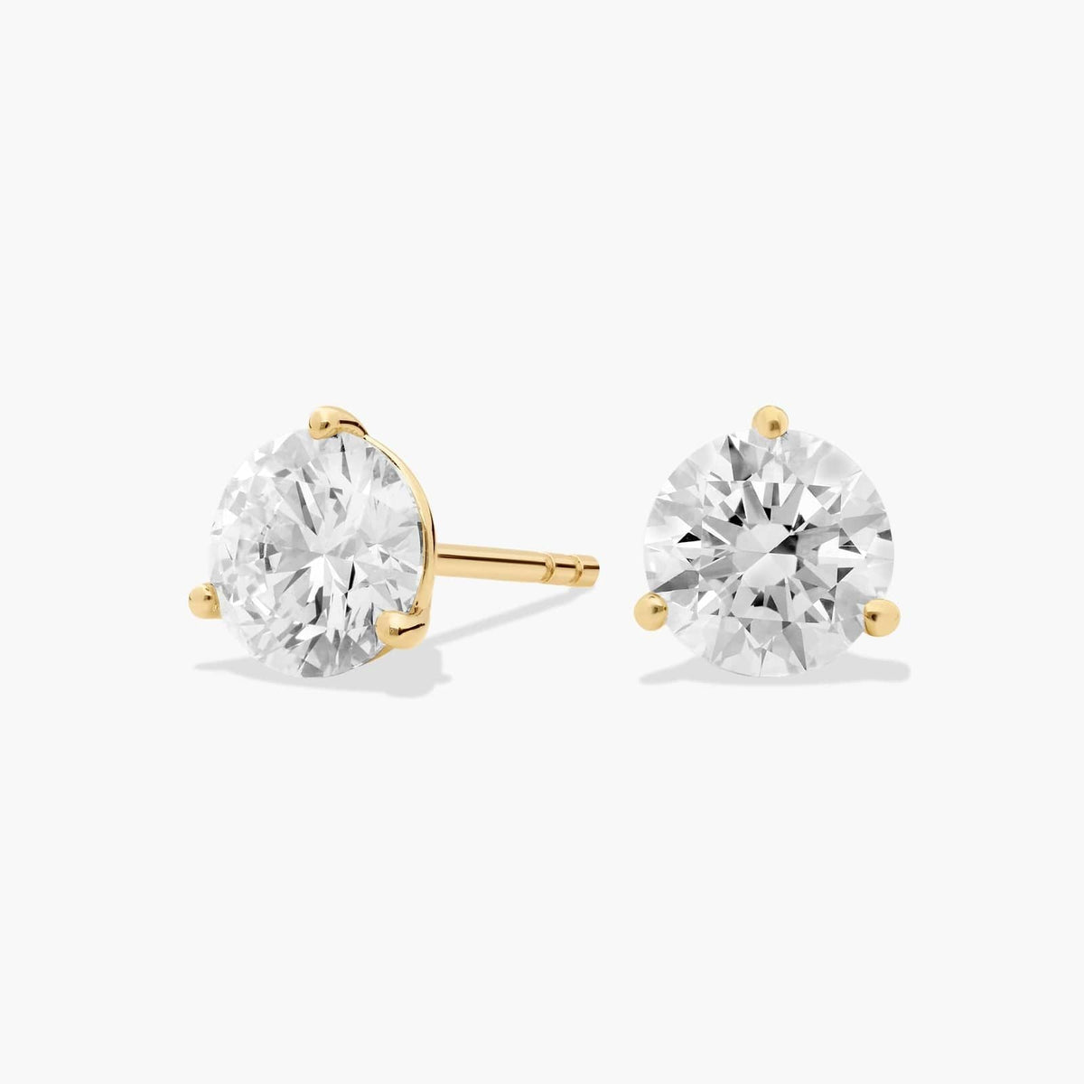 Carave Paris Oval Solitaire Diamond Stud Earrings