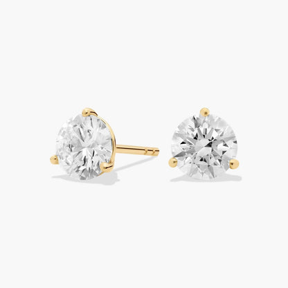 Carave Paris Oval Solitaire Diamond Stud Earrings