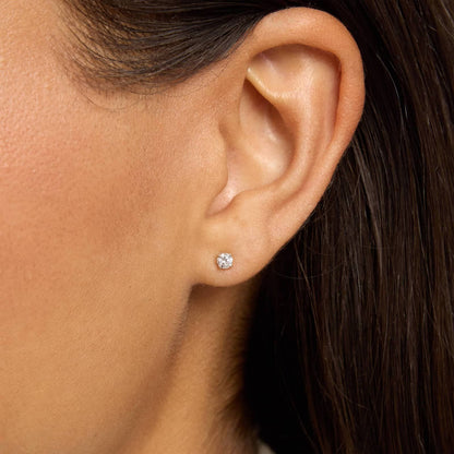 Carave Paris Brilliant Solitaire Diamond Stud Earrings