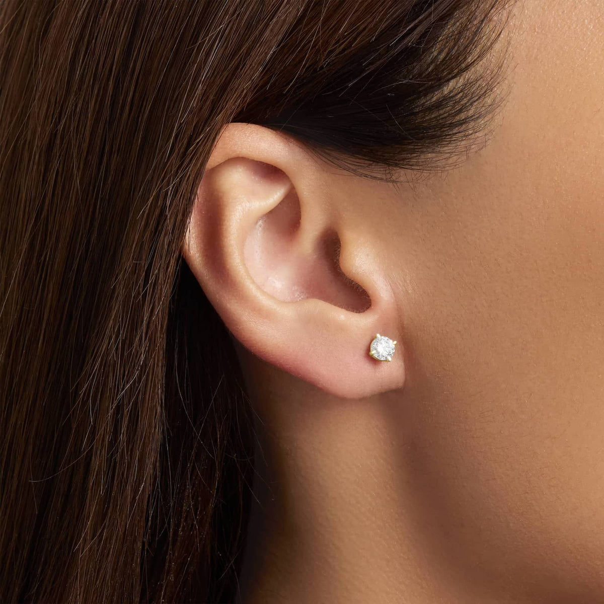 Carave Paris Signature Solitaire Diamond Stud Earrings