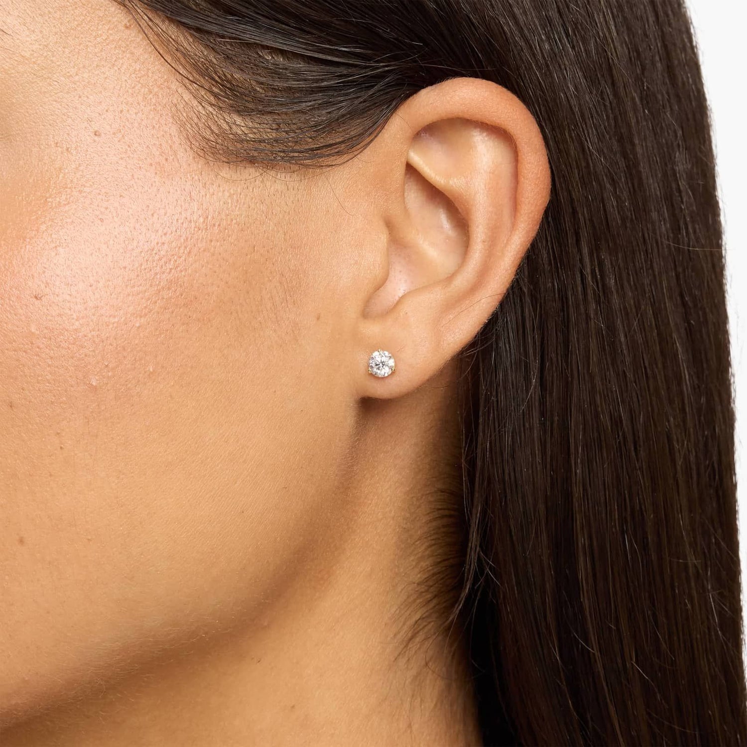 Carave Paris Signature Round Solitaire Stud Earrings