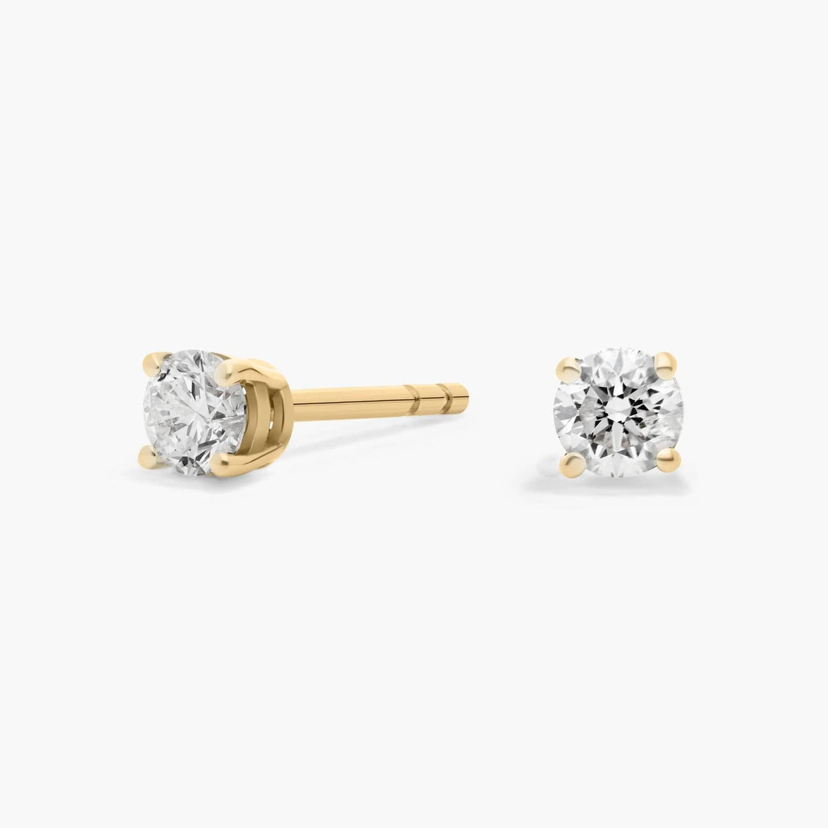 Carave Paris Delicate Round Solitaire Stud Earrings