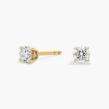 Carave Paris Delicate Round Solitaire Stud Earrings