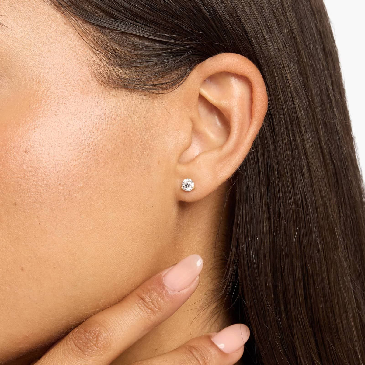 Carave Paris Signature Round Solitaire Stud Earrings