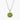 Carave Paris Green Gemstone Solitaire Pendant Necklace