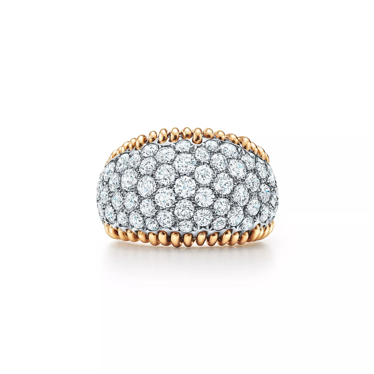 Carave Paris Stitches Diamond Dome Ring