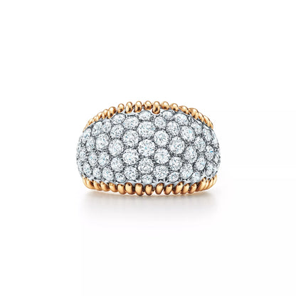 Carave Paris Stitches Diamond Dome Ring