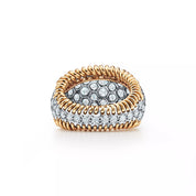 Carave Paris Stitches Diamond Dome Ring