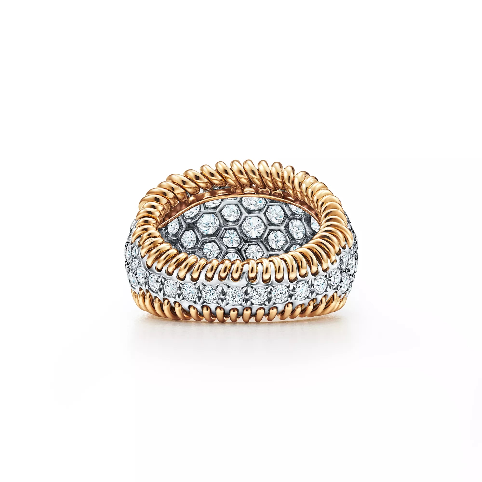 Carave Paris Stitches Diamond Dome Ring