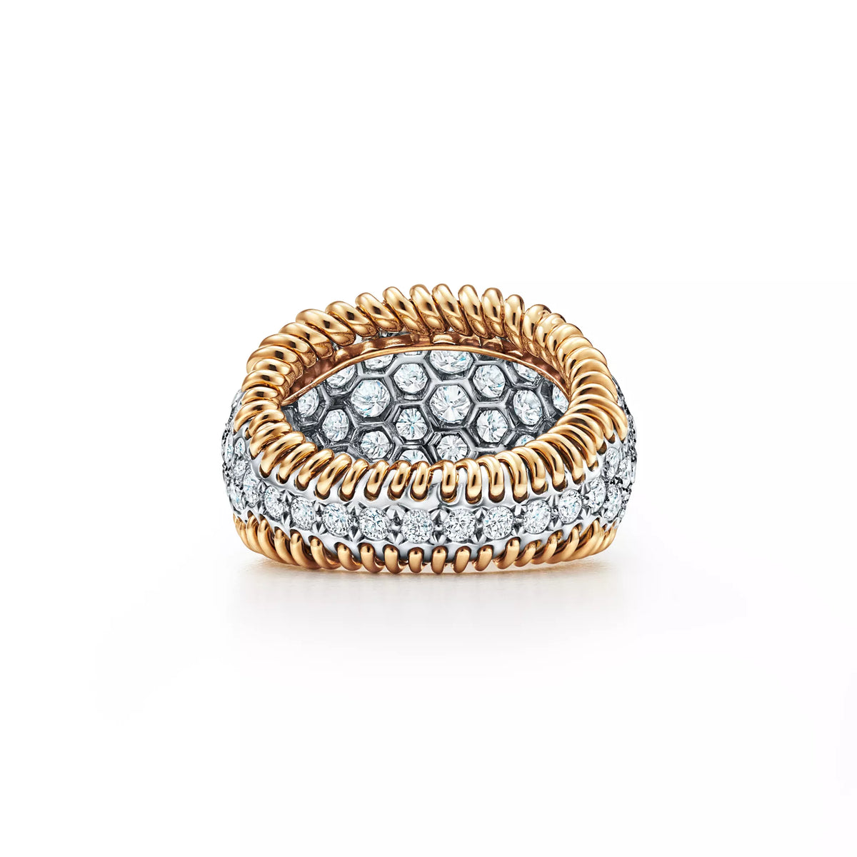 Carave Paris Stitches Diamond Dome Ring