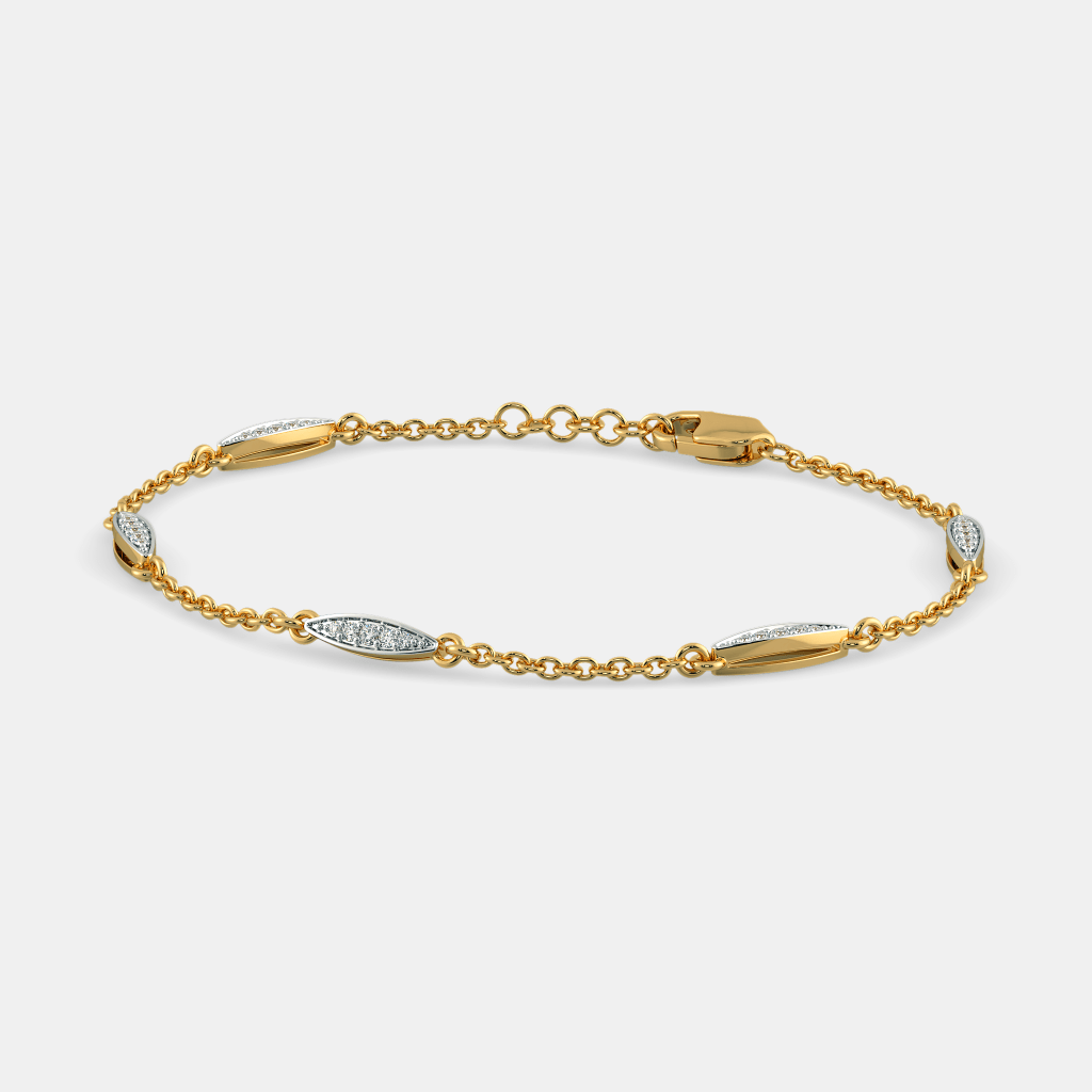 Carave Paris Marquise Diamond Station Chain Bracelet