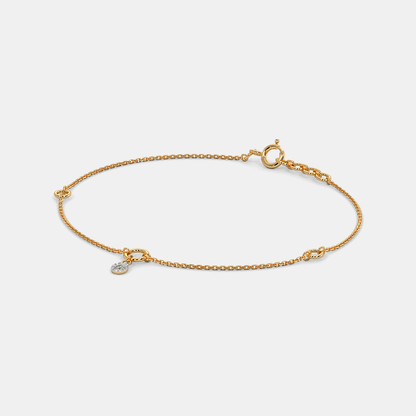 Carave Paris Floating Diamond Station Chain Bracelet