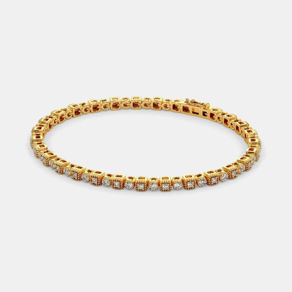 Women_sDiamondAccentYellowGoldSquareLinkBraceletwithPolishedFinish_3.png