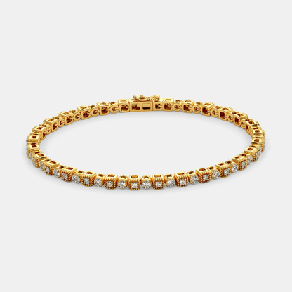 Carave Paris Classic Round Diamond Tennis Bracelet