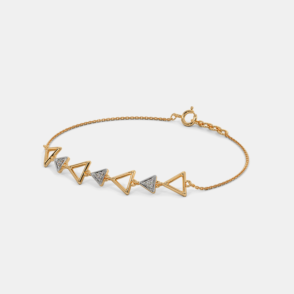 Women_sDiamondAccentYellowGoldTriangleChainBraceletwithSleekElegantFinish_3.png
