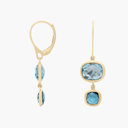 Carave Paris Aqua Duo Gem Drop Earrings