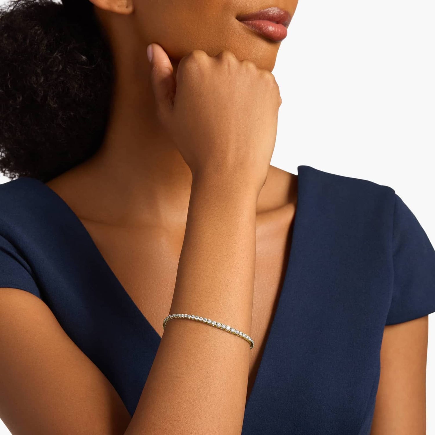 Carave Paris Bezel Set Diamond Tennis Bracelet