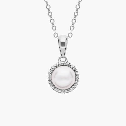 Carave Paris Bezel Pearl Pendant Necklace