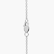 Sterling Silver Bezel Set Pearl Pendant Necklace