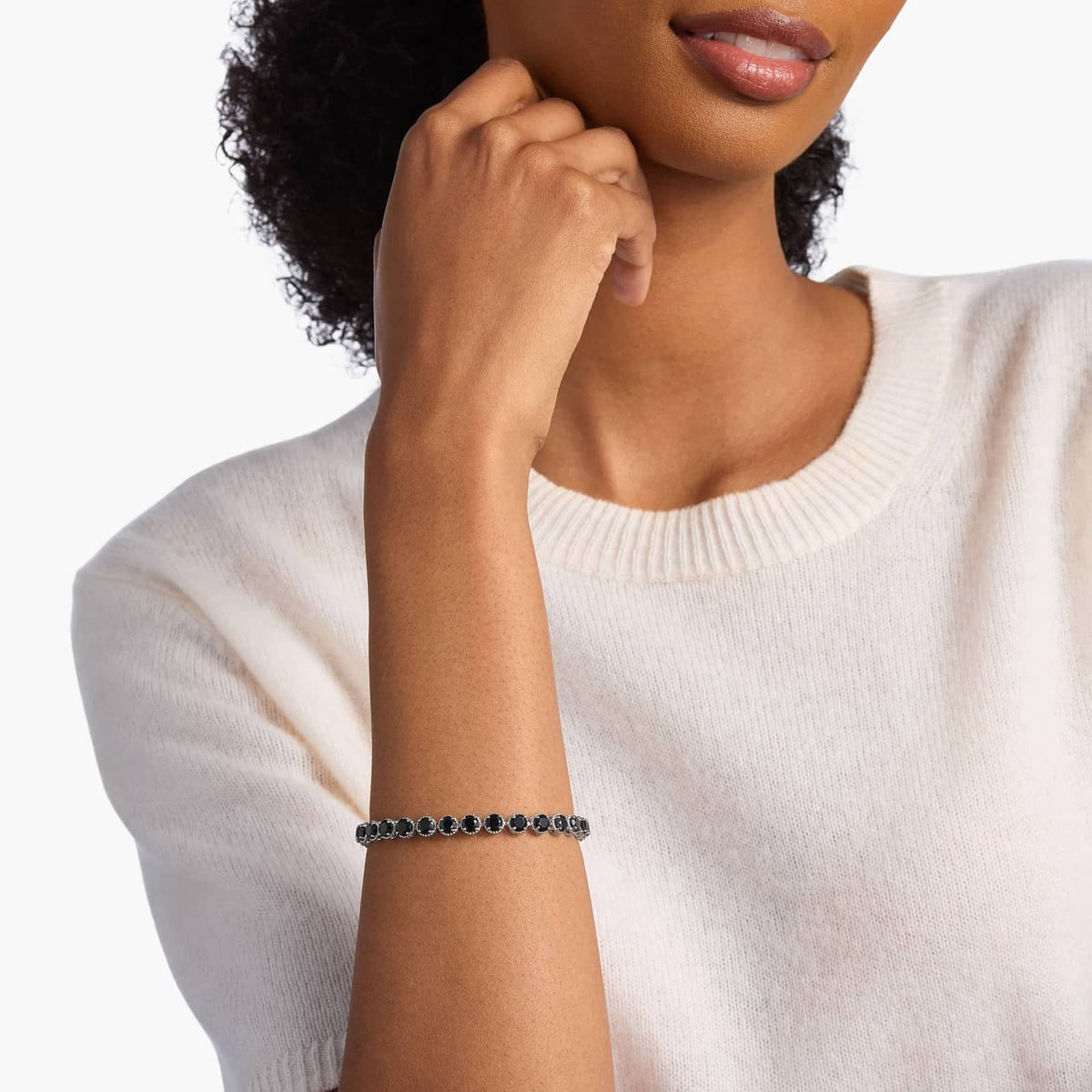 Carave Paris Black Onyx Tennis Bracelet