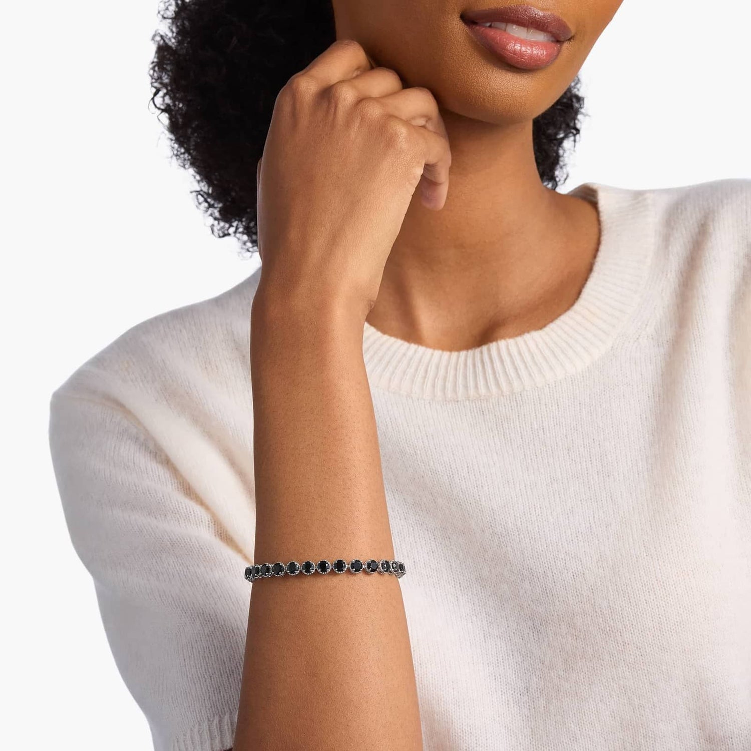 Carave Paris Black Onyx Tennis Bracelet