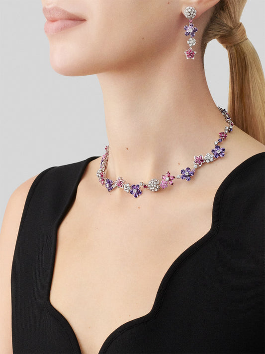 Carave Paris Amethyst Blossom Gemstone Necklace