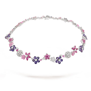 Carave Paris Amethyst Blossom Gemstone Necklace
