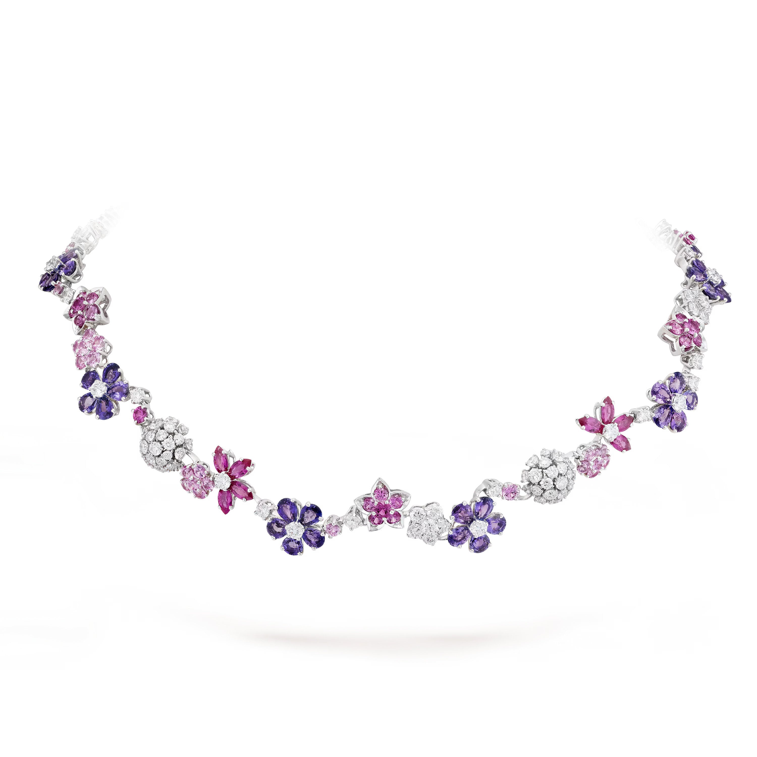 Carave Paris Amethyst Blossom Gemstone Necklace