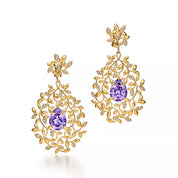 Carave Paris Amethyst Vine Drop Ear Cuff