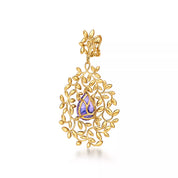 Carave Paris Amethyst Vine Drop Ear Cuff