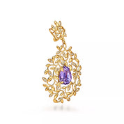 Carave Paris Amethyst Vine Drop Ear Cuff
