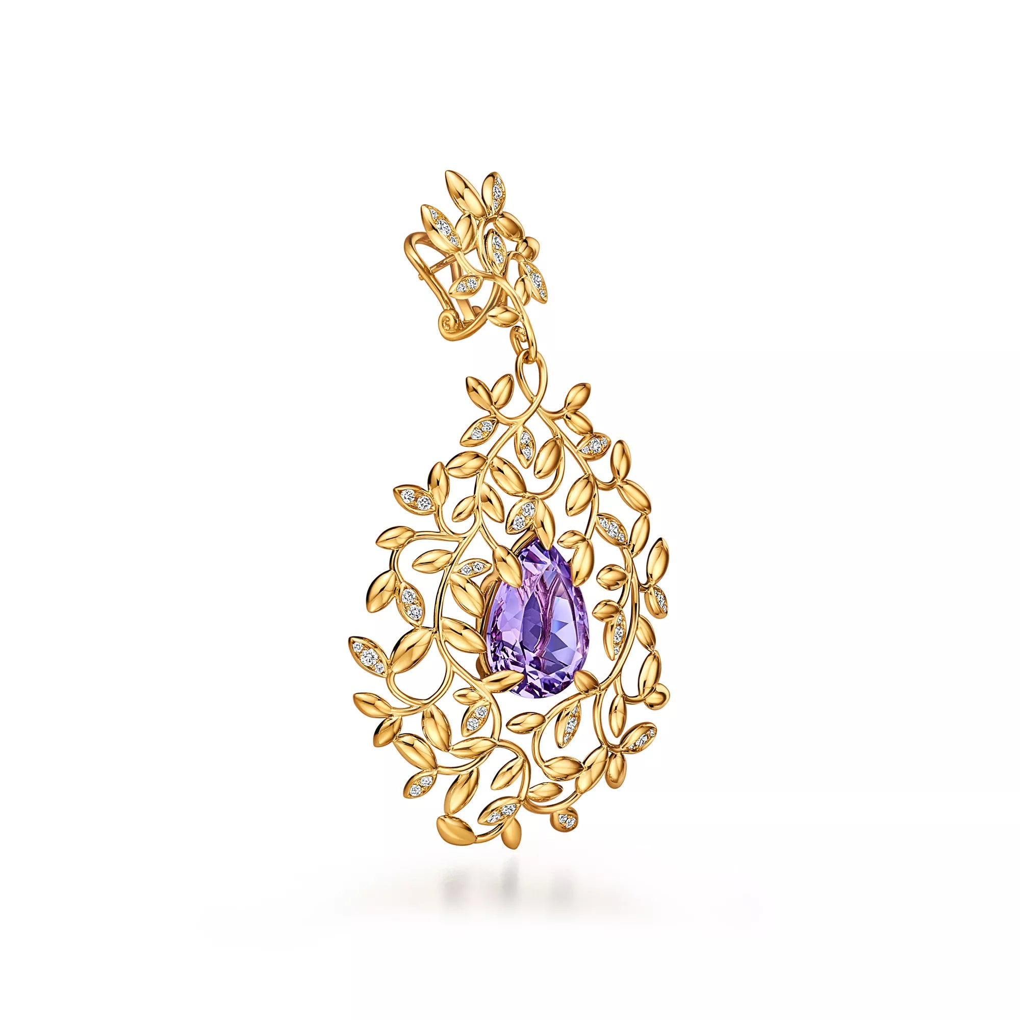 Carave Paris Amethyst Vine Drop Ear Cuff