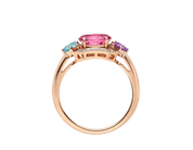 Carave Paris Art Deco Gemstone Halo Ring