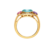 Carave Paris Art Deco Gemstone Halo Ring