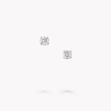 Carave Paris Asscher Cut Diamond Stud Earrings
