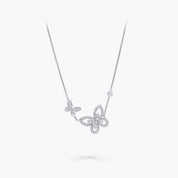 Carave Paris Asymmetrical Butterfly Diamond Necklace