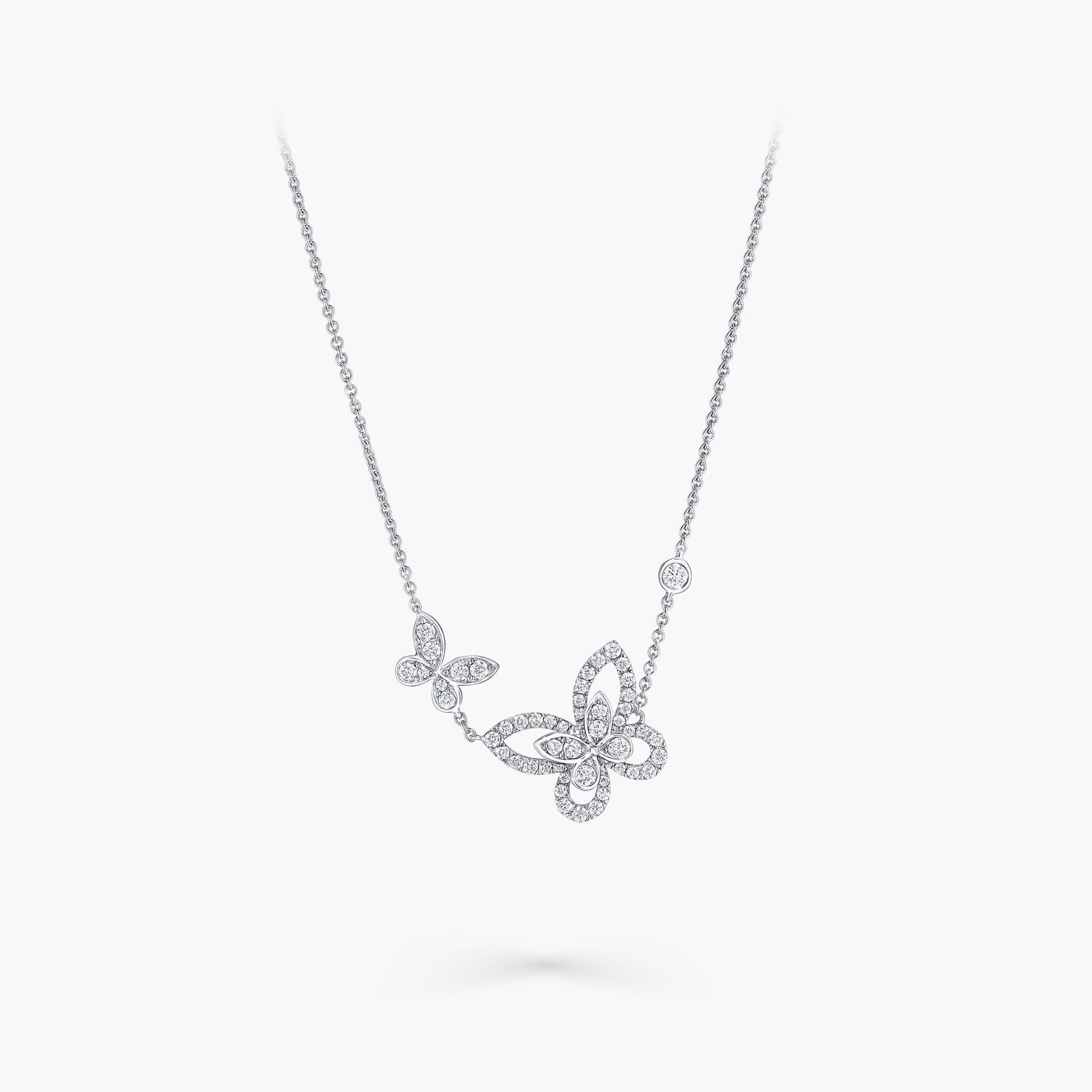 Carave Paris Asymmetrical Butterfly Diamond Necklace