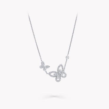 Carave Paris Asymmetrical Butterfly Diamond Necklace