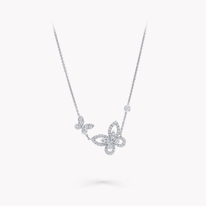Carave Paris Asymmetrical Butterfly Diamond Necklace