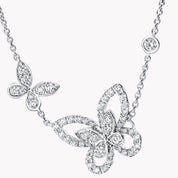Carave Paris Asymmetrical Butterfly Diamond Necklace