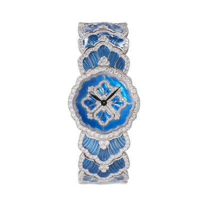 Carave Paris Azure Floral Diamond Bracelet Watch