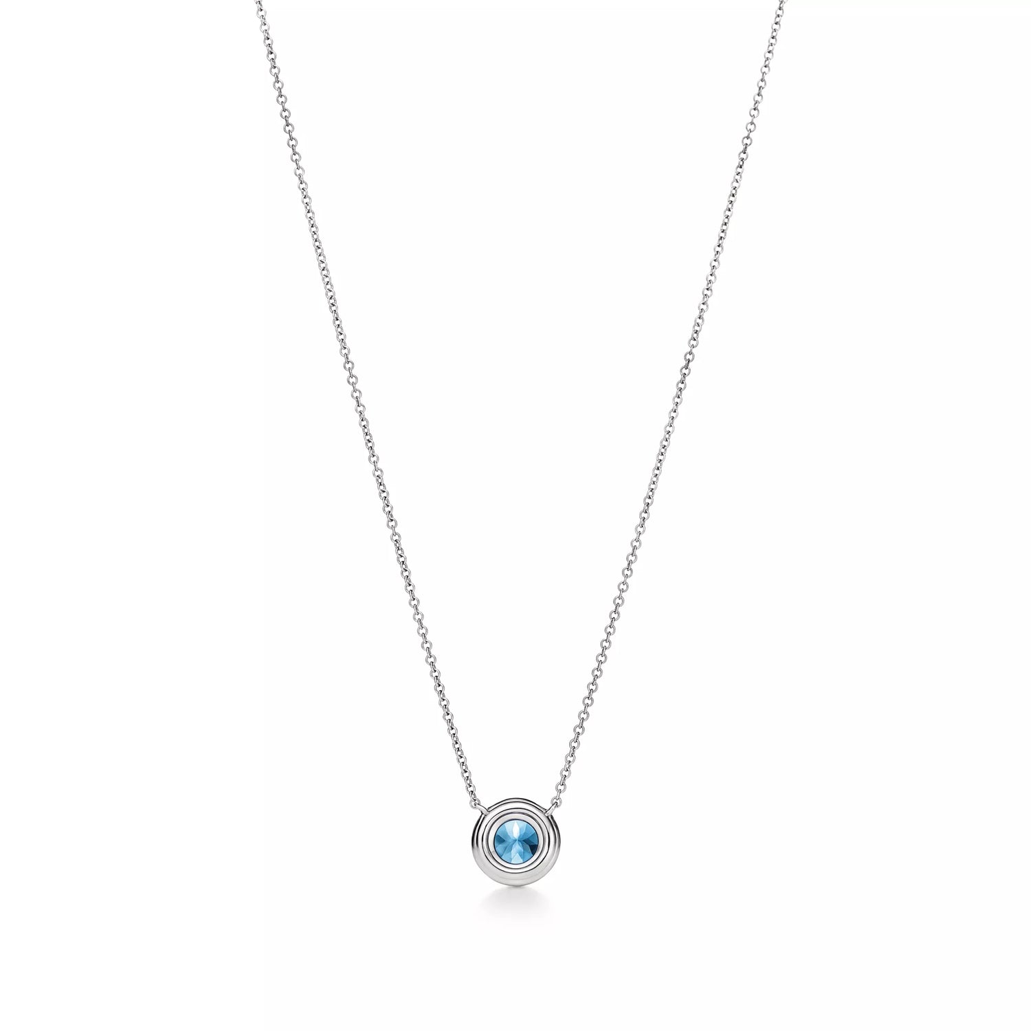 Carave Paris Blue Halo Pendant Necklace