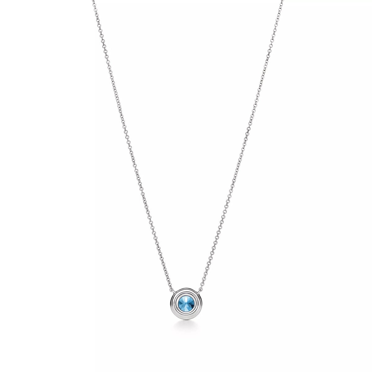 Carave Paris Blue Halo Pendant Necklace
