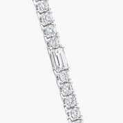 Carave Paris Baguette Diamond Tennis Bracelet White Gold