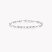 Carave Paris Baguette Diamond Tennis Bracelet White Gold