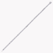 Carave Paris Baguette Diamond Tennis Bracelet White Gold