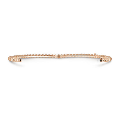 Carave Paris Beaded Rose Gold Tennis Bracelet